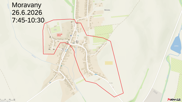 Vypnutá oblast 26.6.2026