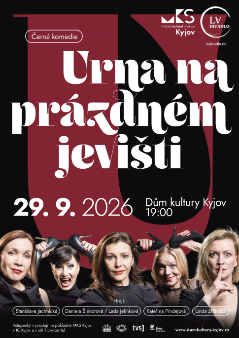 Urna na&nbsp;prázdném jevišti